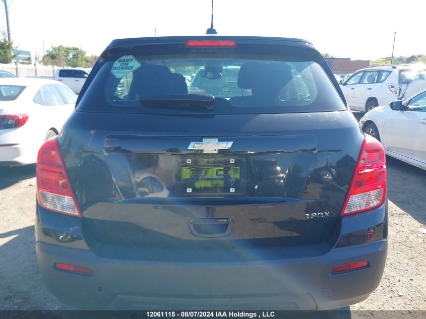 2015 Chevrolet Trax VIN: 3GNCJKSBXFL205106 Lot: 12061115