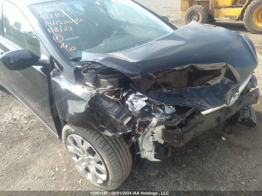 2014 Hyundai Elantra Se/Sport/Limited VIN: 5NPDH4AE6EH488103 Lot: 12061147