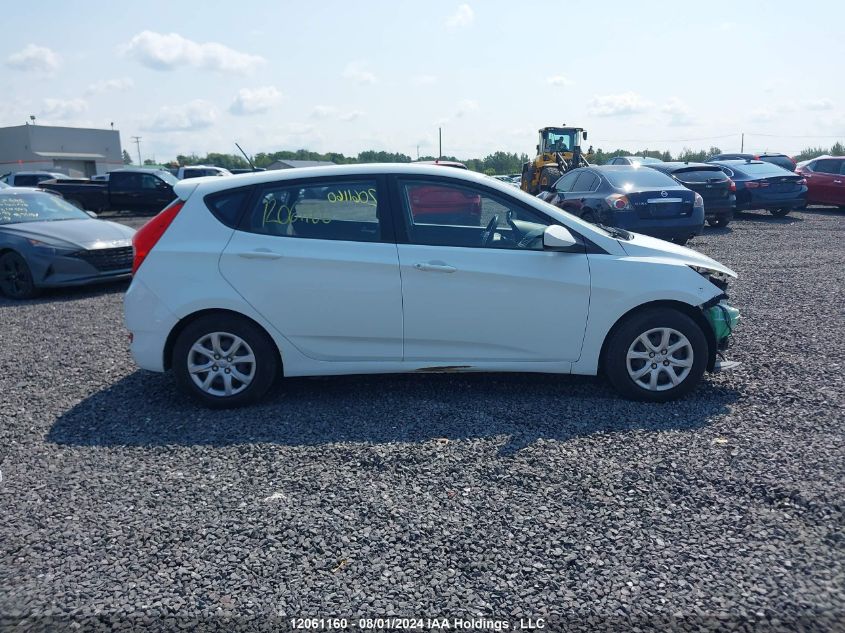2013 Hyundai Accent Gls/Gs VIN: KMHCT5AE5DU087898 Lot: 12061160