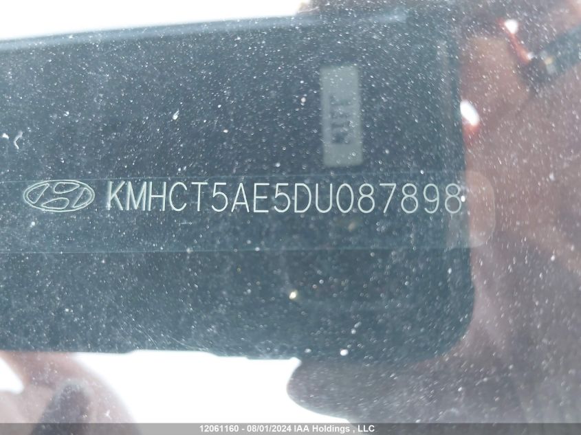 2013 Hyundai Accent Gls/Gs VIN: KMHCT5AE5DU087898 Lot: 12061160