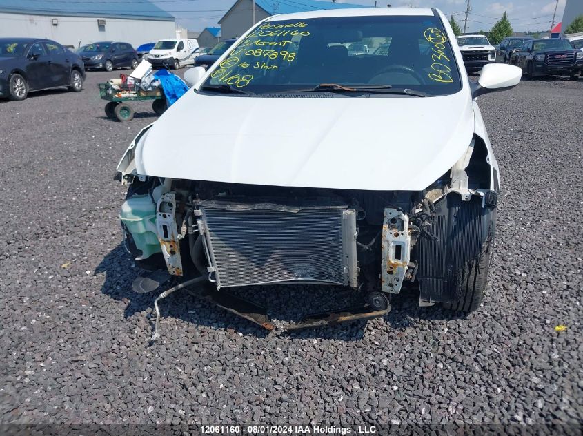 2013 Hyundai Accent Gls/Gs VIN: KMHCT5AE5DU087898 Lot: 12061160