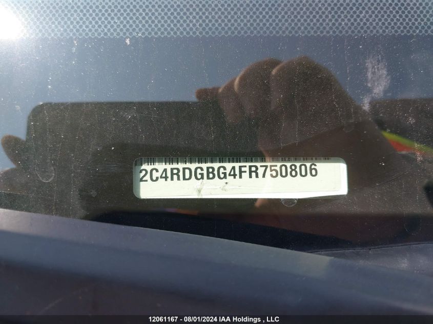 2015 Dodge Grand Caravan Se VIN: 2C4RDGBG4FR750806 Lot: 12061167