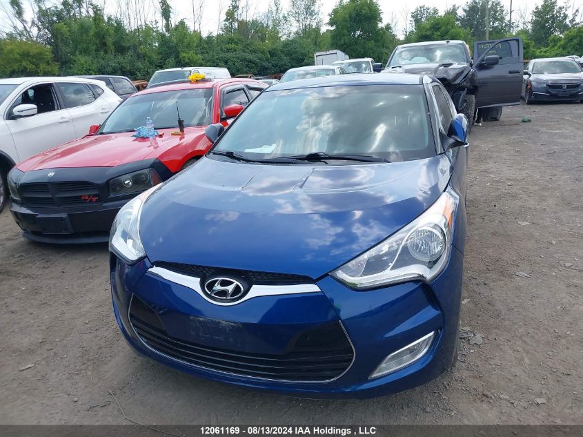 2016 Hyundai Veloster Se VIN: KMHTC6ADXGU283739 Lot: 12061169