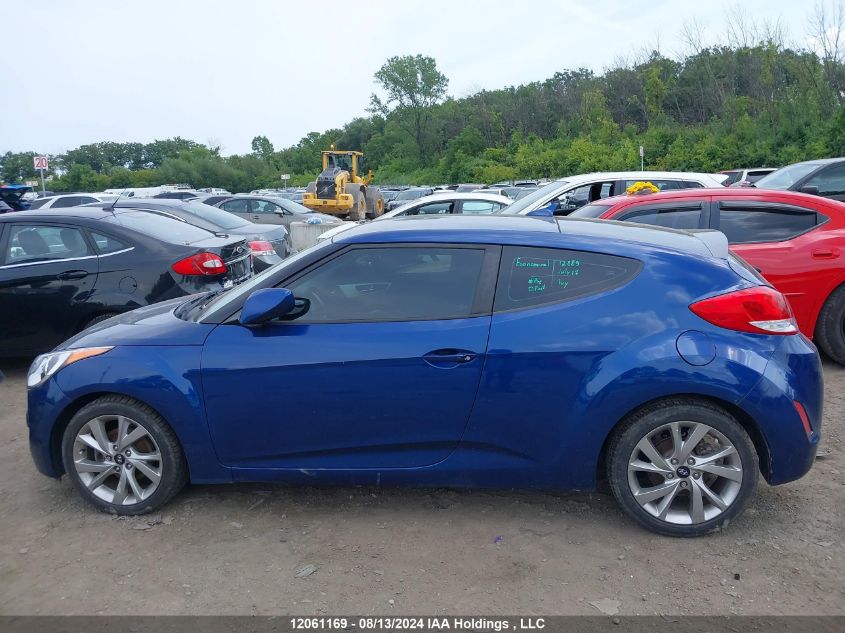 2016 Hyundai Veloster Se VIN: KMHTC6ADXGU283739 Lot: 12061169