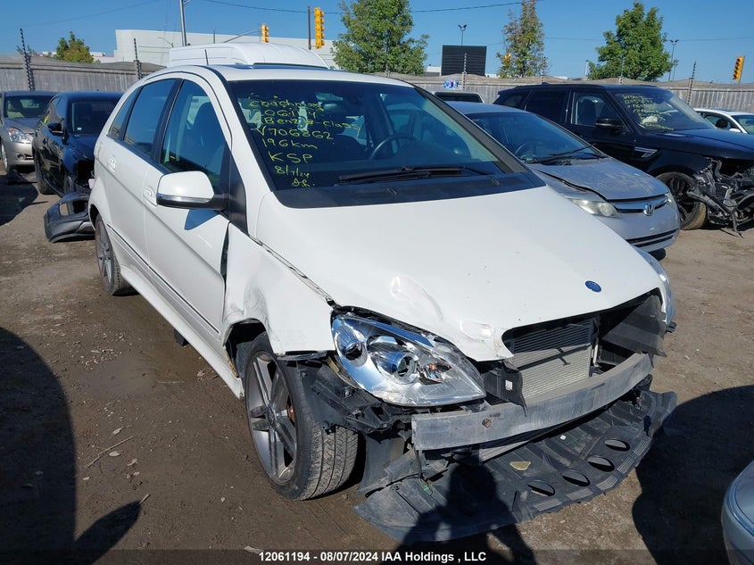 2011 Mercedes-Benz B-Class VIN: WDDFH3EB8BJ706862 Lot: 12061194
