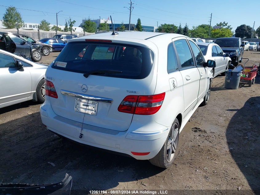 2011 Mercedes-Benz B-Class VIN: WDDFH3EB8BJ706862 Lot: 12061194
