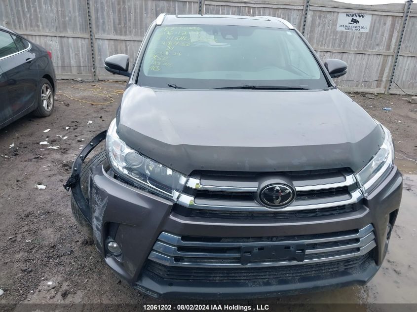 2018 Toyota Highlander Limited VIN: 5TDDZRFH0JS490138 Lot: 12061202