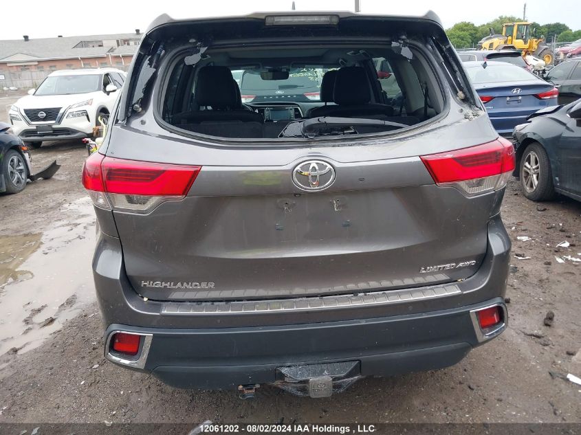 2018 Toyota Highlander Limited VIN: 5TDDZRFH0JS490138 Lot: 12061202