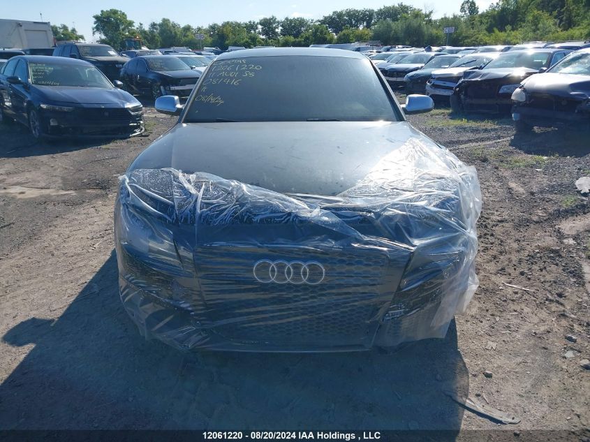 2011 Audi S5 Premium Plus VIN: WAUCVBFR2BA081416 Lot: 12061220