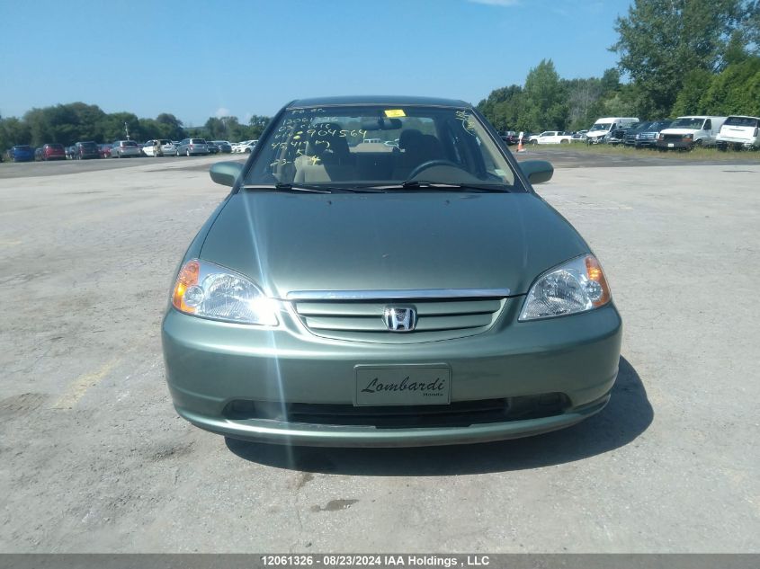 2003 Honda Civic Sdn VIN: 2HGES16623H904564 Lot: 12061326