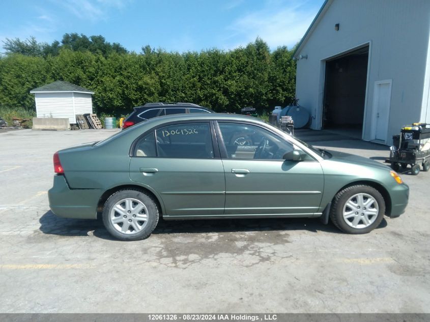 2003 Honda Civic Sdn VIN: 2HGES16623H904564 Lot: 12061326