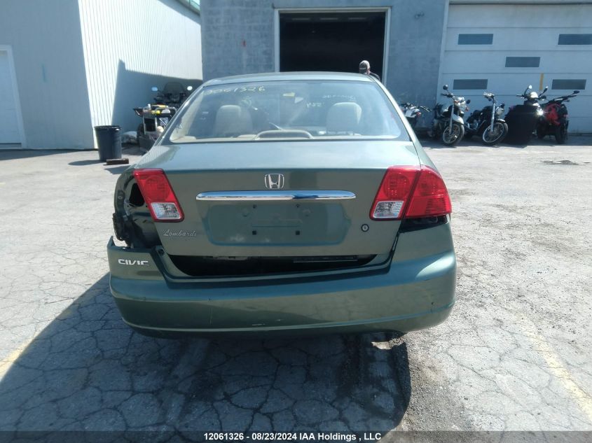 2003 Honda Civic Sdn VIN: 2HGES16623H904564 Lot: 12061326