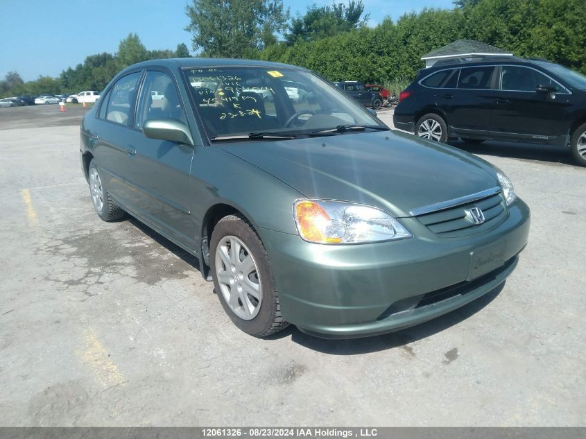 2003 Honda Civic Sdn VIN: 2HGES16623H904564 Lot: 12061326