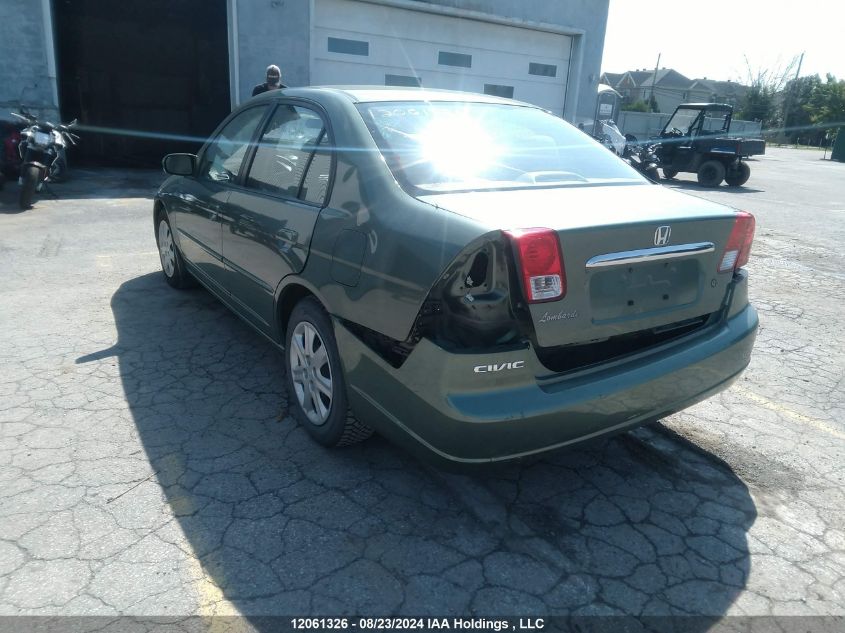 2003 Honda Civic Sdn VIN: 2HGES16623H904564 Lot: 12061326