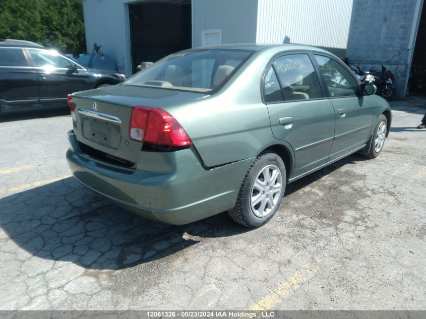 2003 Honda Civic Sdn VIN: 2HGES16623H904564 Lot: 12061326