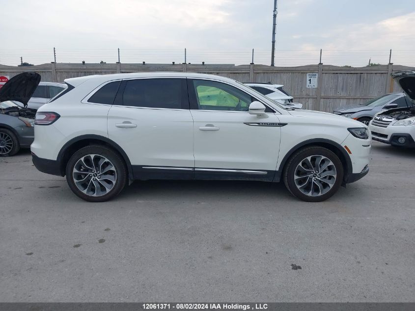 2022 Lincoln Nautilus Reserve VIN: 2LMPJ8K93NBL19503 Lot: 12061371
