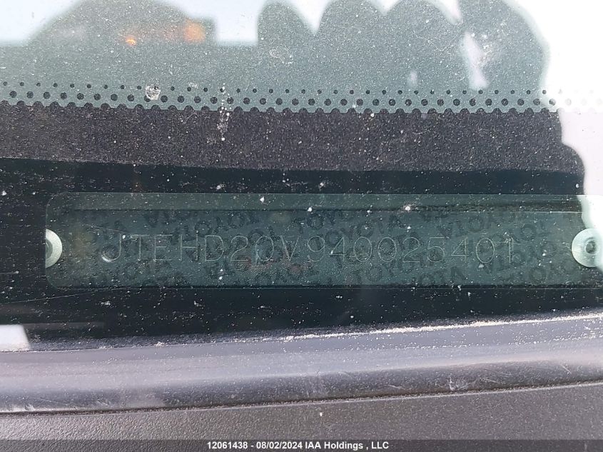 2004 Toyota Rav4 VIN: JTEHD20V940025401 Lot: 12061438