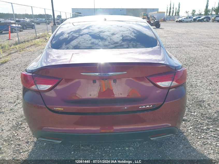 2016 Chrysler 200 S VIN: 1C3CCCBG2GN176534 Lot: 12061445