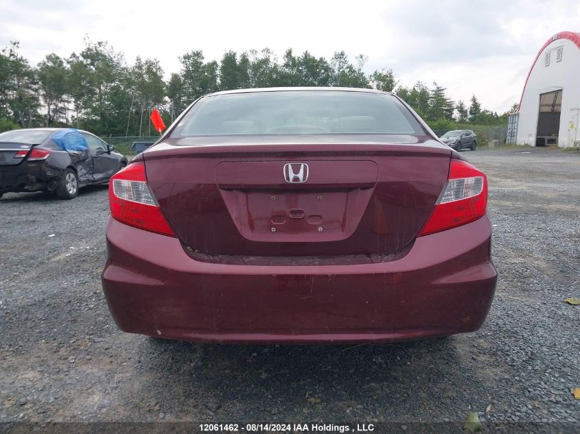 2HGFB2F51CH012355 2012 Honda Civic Sdn