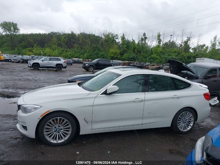 2015 BMW 3 Series Gran Turismo VIN: WBA3X5C52FD561098 Lot: 12061470