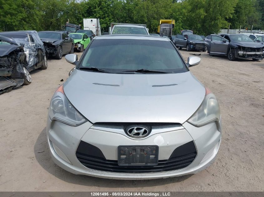 2012 Hyundai Veloster VIN: KMHTC6AD2CU044115 Lot: 12061495