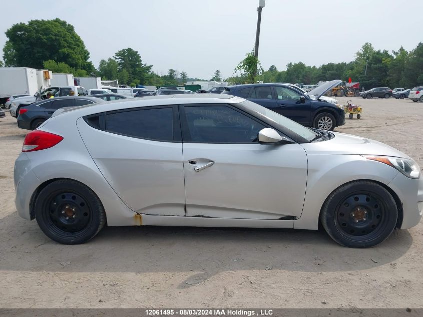 2012 Hyundai Veloster VIN: KMHTC6AD2CU044115 Lot: 12061495