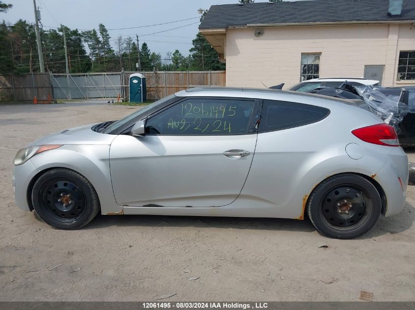 2012 Hyundai Veloster VIN: KMHTC6AD2CU044115 Lot: 12061495