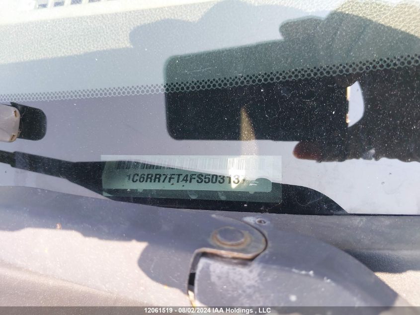 2015 Ram 1500 VIN: 1C6RR7FT4FS503137 Lot: 12061519