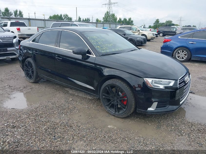 2019 Audi A3 Sedan VIN: WAUBEGFF2KA073329 Lot: 12061520