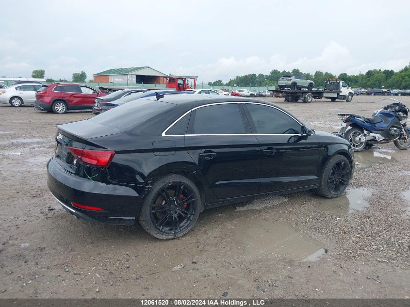 2019 Audi A3 Sedan VIN: WAUBEGFF2KA073329 Lot: 12061520