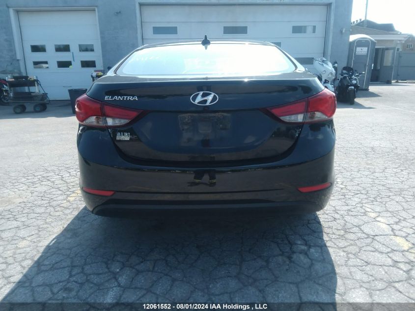 2016 Hyundai Elantra VIN: 5NPDH4AE7GH739262 Lot: 12061552