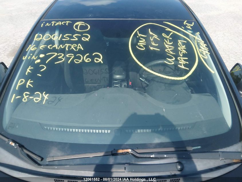 2016 Hyundai Elantra VIN: 5NPDH4AE7GH739262 Lot: 12061552