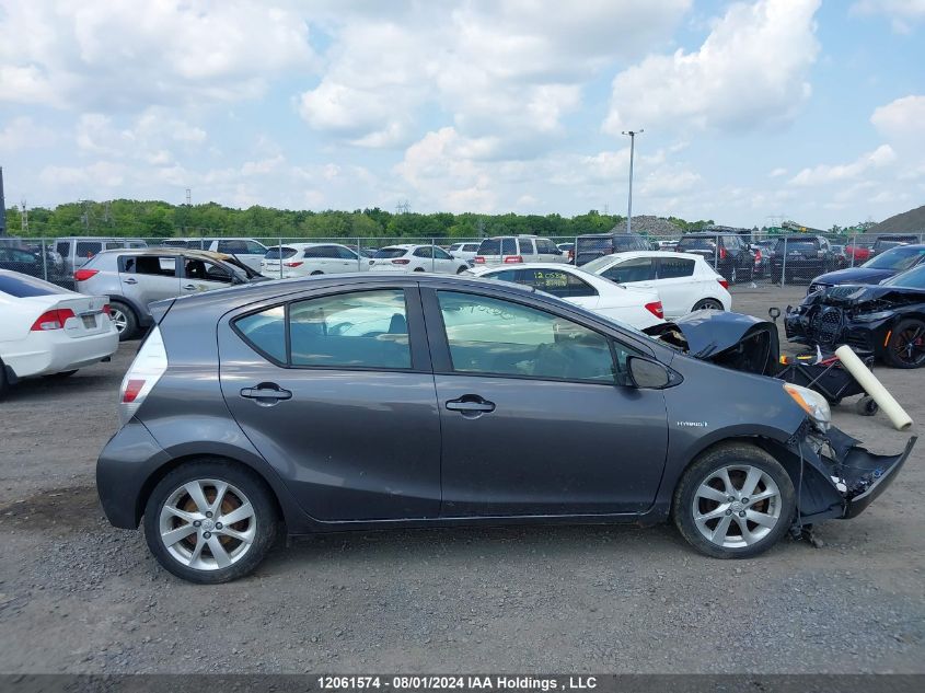 2012 Toyota Prius C VIN: JTDKDTB35C1023097 Lot: 12061574