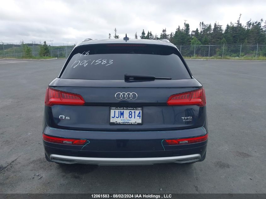 2018 Audi Q5 VIN: WA1BNAFY3J2215837 Lot: 12061583