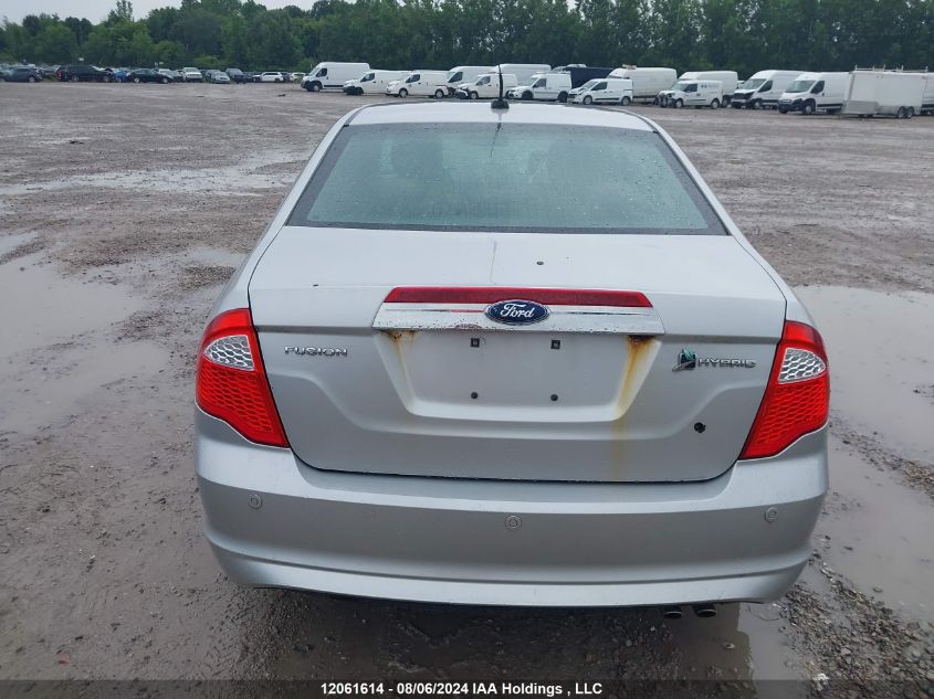 2010 Ford Fusion Hybrid VIN: 3FADP0L30AR312815 Lot: 12061614