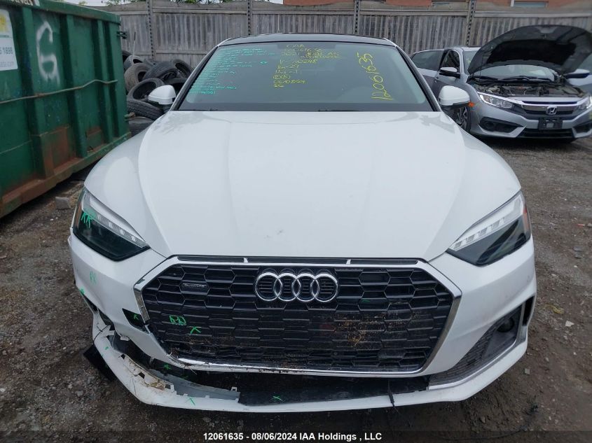 2021 Audi A5 Sportback VIN: WAUAACF53MA010248 Lot: 12061635