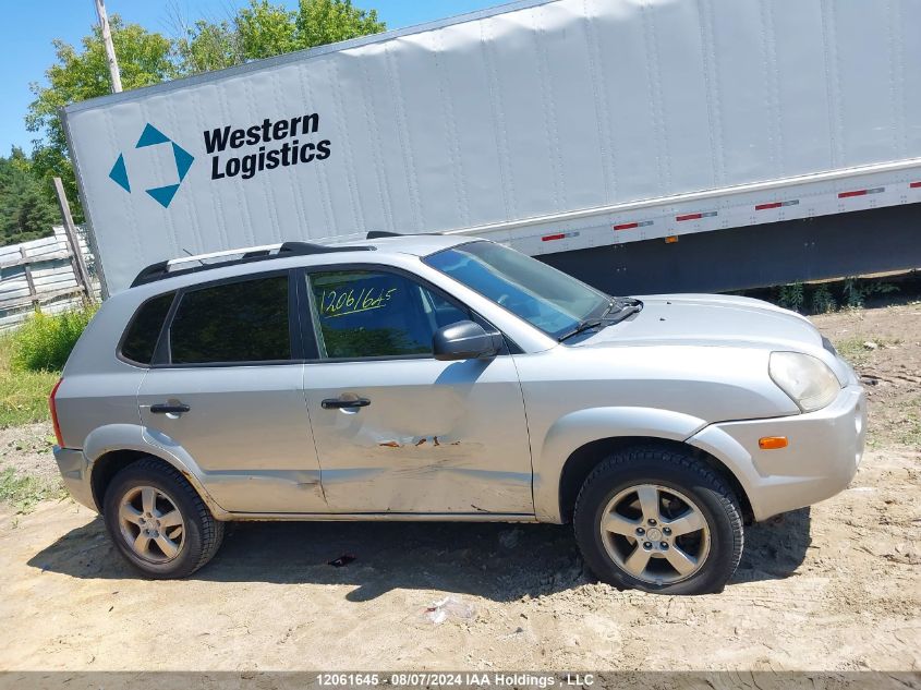 2007 Hyundai Tucson VIN: KM8JM12B27U656230 Lot: 12061645