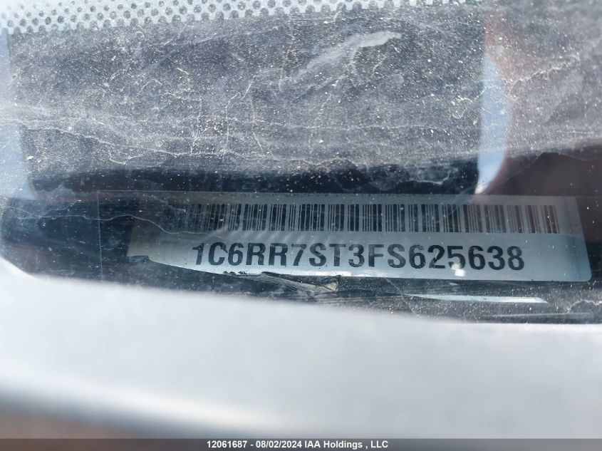 2015 Ram 1500 St VIN: 1C6RR7ST3FS625638 Lot: 12061687