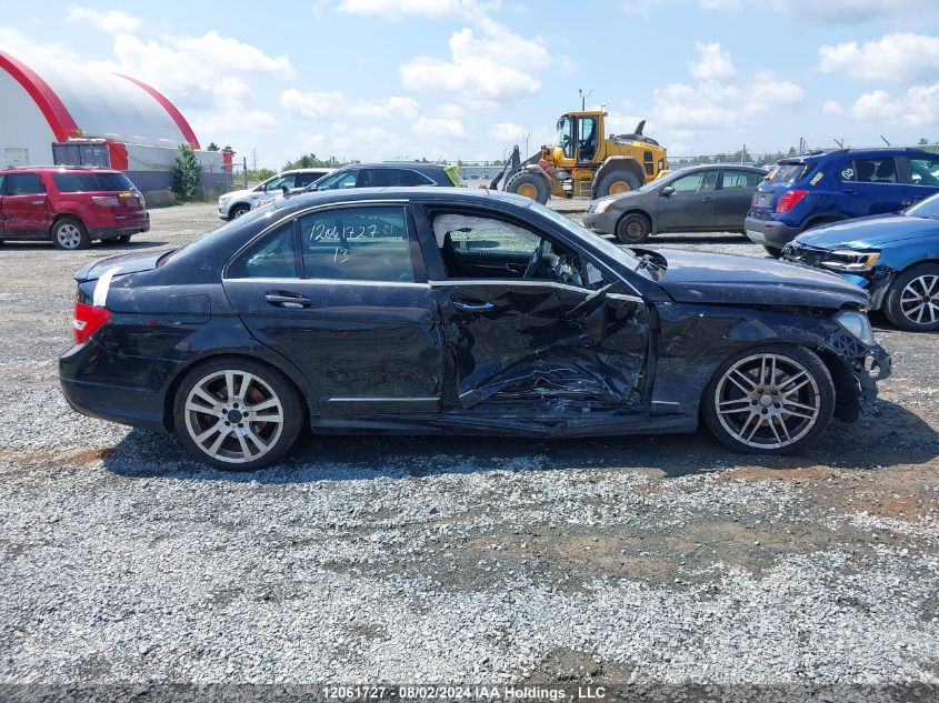 2013 Mercedes-Benz C-Class VIN: WDDGF8JB6DA767899 Lot: 12061727