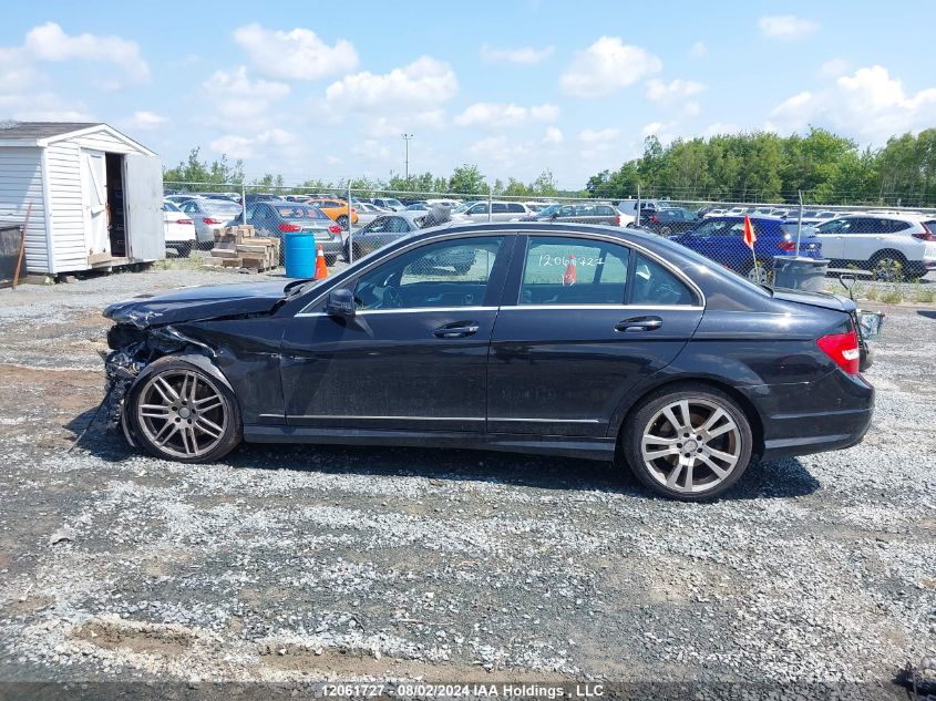 2013 Mercedes-Benz C-Class VIN: WDDGF8JB6DA767899 Lot: 12061727