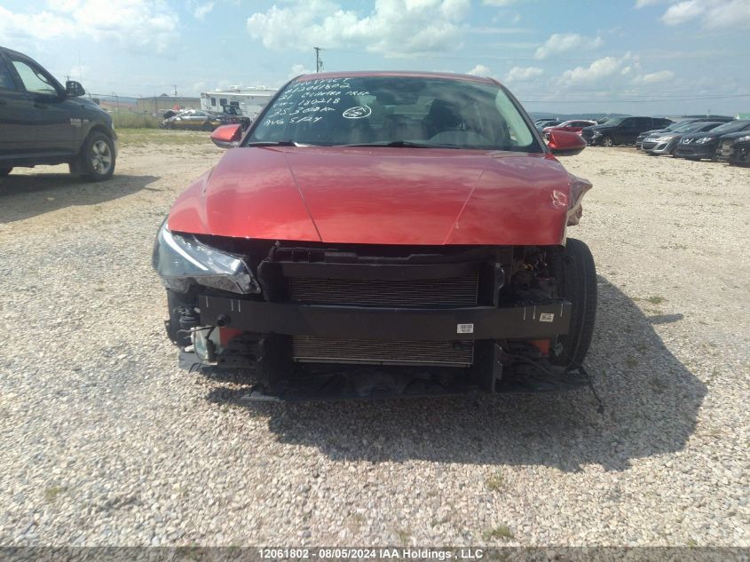 2021 Hyundai Elantra Preferred Ivt With Sun And Tech Package VIN: KMHLM4AG5MU180218 Lot: 12061802