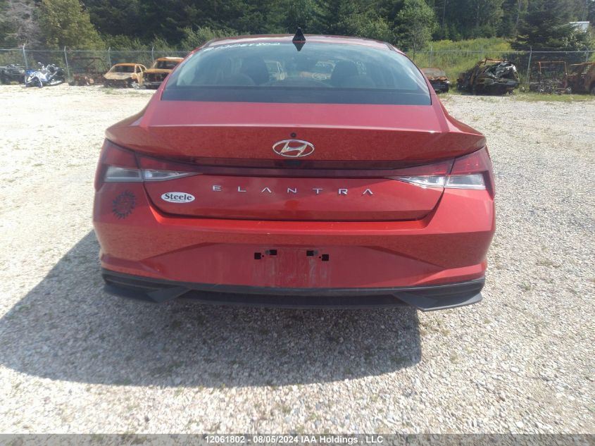 2021 Hyundai Elantra Preferred Ivt With Sun And Tech Package VIN: KMHLM4AG5MU180218 Lot: 12061802