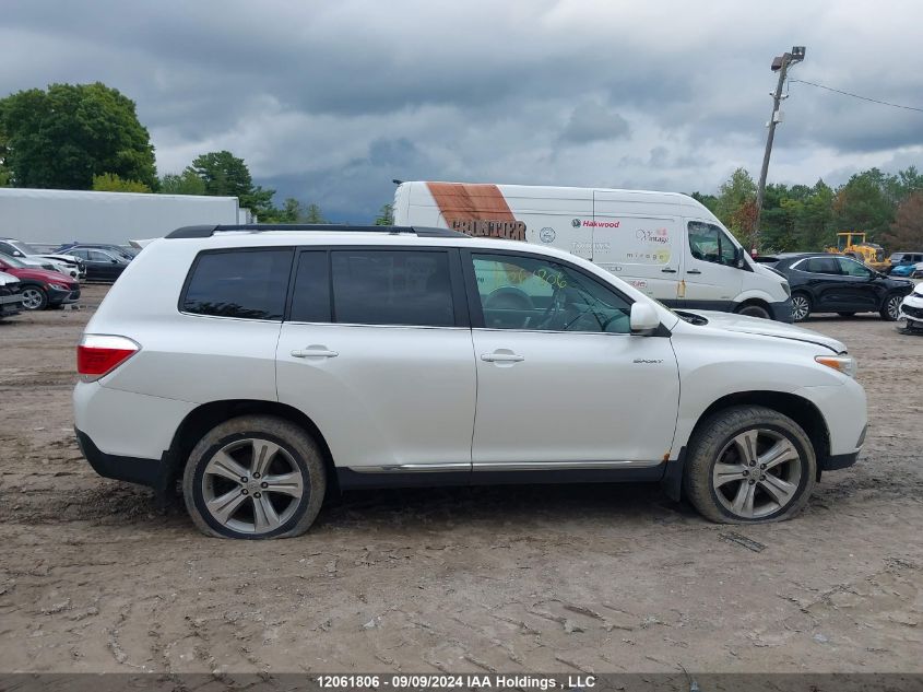 2012 Toyota Highlander Se VIN: 5TDBK3EH7CS132080 Lot: 12061806