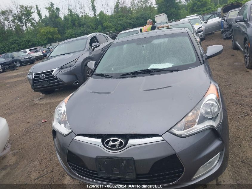 2013 Hyundai Veloster Tech VIN: KMHTC6AD0DU158616 Lot: 12061811