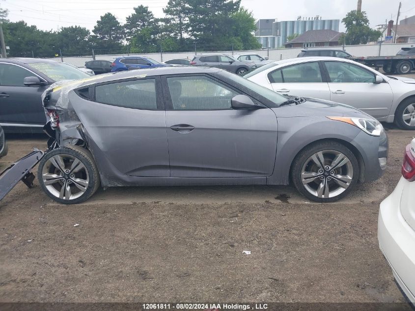 2013 Hyundai Veloster Tech VIN: KMHTC6AD0DU158616 Lot: 12061811