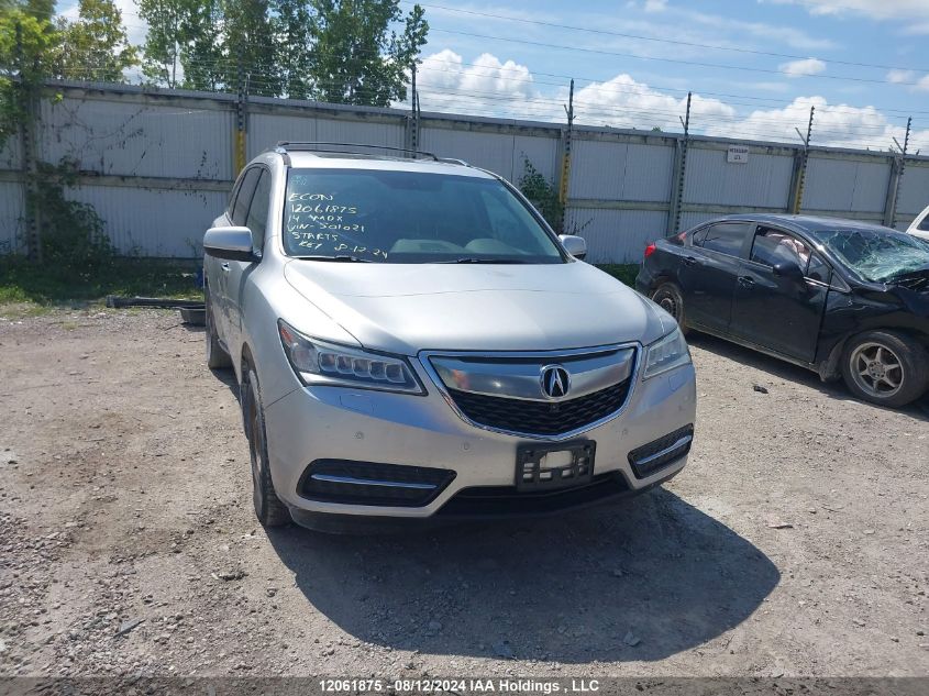 2014 Acura Mdx VIN: 5FRYD4H82EB501021 Lot: 12061875