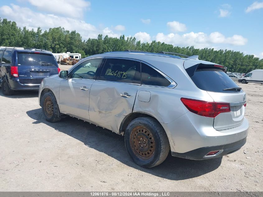 2014 Acura Mdx VIN: 5FRYD4H82EB501021 Lot: 12061875