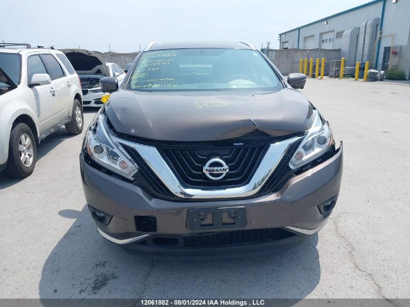 2017 Nissan Murano S/Sl/Sv/Platinum VIN: 5N1AZ2MH4HN109349 Lot: 12061882
