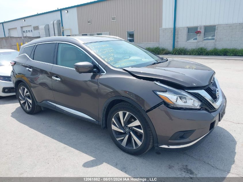 2017 Nissan Murano S/Sl/Sv/Platinum VIN: 5N1AZ2MH4HN109349 Lot: 12061882