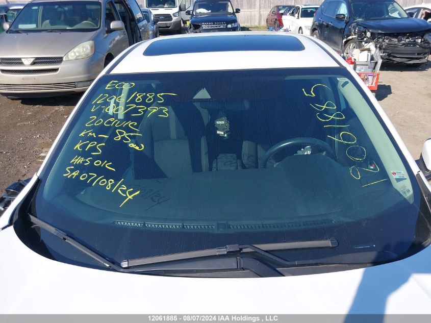 2020 Honda Civic Ex 4Dr VIN: 2HGFC2F78LH007393 Lot: 12061885